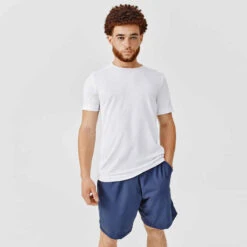 Kalenji T-shirt Running Respirant Homme - Dry Bleu Ardoise -CourseKalenji 8488039