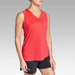 Kalenji Débardeur Respirant Running Femme - Dry Corail Fluo -CourseKalenji 8506304