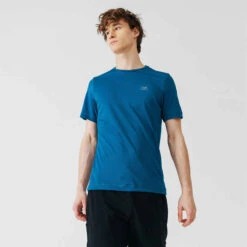 Kalenji T-shirt Running Respirant Homme - Dry Bleu Ardoise -CourseKalenji 8519871