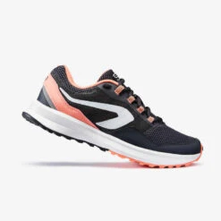 CHAUSSURES DE RUNNING FEMME KALENJI RUN ACTIVE GRIP GRIS ROSE -CourseKalenji 8544265