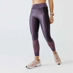 Kalenji Legging Long Running Respirant Femme - Dry+ Feel Violet -CourseKalenji 8597052