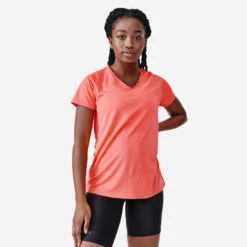Kalenji T-shirt Manches Courtes Running Respirant Femme - Dry Corail 25 Kalenji T-shirt Manches Courtes Running Respirant Femme - Dry Corail -CourseKalenji 8666211