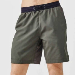Kalenji Short Running Respirant Homme - Dry+ Olive Noire -CourseKalenji 8666464
