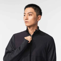 Kalenji T-shirt Running Manches Longues Chaud Homme - Warm 500 Khaki -CourseKalenji 8677725