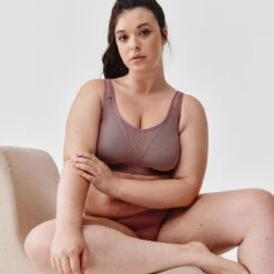 Kalenji Brassière Bretelles Croisables Maintien Fort Femme - Taupe -CourseKalenji brassiere bretelles croisables maintien fort femme taupe 2