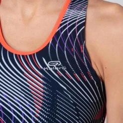 Kalenji BRASSIERE D'ATHLETISME FEMME BLEUE ET ORANGE -CourseKalenji brassiere dathletisme femme bleue et orange 5