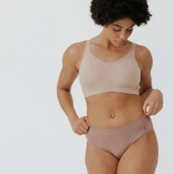 Kalenji Brassière Invisible Avec Coques Maintien Fort Femme - Beige -CourseKalenji brassiere invisible avec coques maintien fort femme beige 3