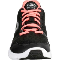 Kalenji CHAUSSURE JOGGING FEMME RUN ONE PLUS NOIR CORAIL -CourseKalenji chaussure jogging femme run one plus noir corail 3
