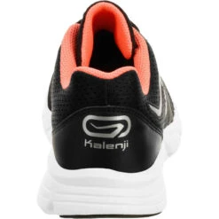 Kalenji CHAUSSURE JOGGING FEMME RUN ONE PLUS NOIR CORAIL -CourseKalenji chaussure jogging femme run one plus noir corail 4