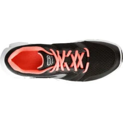 Kalenji CHAUSSURE JOGGING FEMME RUN ONE PLUS NOIR CORAIL -CourseKalenji chaussure jogging femme run one plus noir corail 5