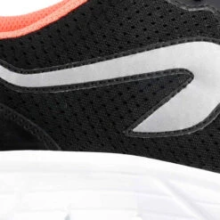 Kalenji CHAUSSURE JOGGING FEMME RUN ONE PLUS NOIR CORAIL -CourseKalenji chaussure jogging femme run one plus noir corail 8