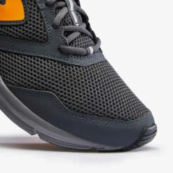 Kalenji CHAUSSURE DE RUNNING HOMME NOIR ORANGE -CourseKalenji chaussure jogging homme run active noir jaune 3
