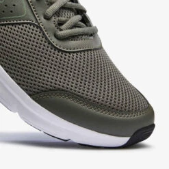 Kalenji CHAUSSURE DE RUNNING HOMME RUN CUSHION KAKI -CourseKalenji chaussure jogging homme run cushion noir jaune 3