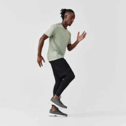 Kalenji CHAUSSURE DE RUNNING HOMME RUN CUSHION KAKI -CourseKalenji chaussure jogging homme run cushion noir jaune 7