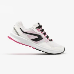 CHAUSSURES DE RUNNING FEMME KALENJI RUN ACTIVE GRIP Blanc Rose