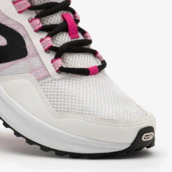 CHAUSSURES DE RUNNING FEMME KALENJI RUN ACTIVE GRIP Blanc Rose -CourseKalenji chaussures de running femme kalenji run active grip blanc rose 3