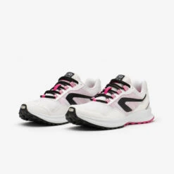 CHAUSSURES DE RUNNING FEMME KALENJI RUN ACTIVE GRIP Blanc Rose -CourseKalenji chaussures de running femme kalenji run active grip blanc rose 7