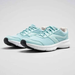 CHAUSSURES DE RUNNING FEMME KALENJI RUN CUSHION BLEU -CourseKalenji chaussures jogging cushion noir corail femme 2