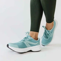 CHAUSSURES DE RUNNING FEMME KALENJI RUN CUSHION BLEU -CourseKalenji chaussures jogging cushion noir corail femme 8