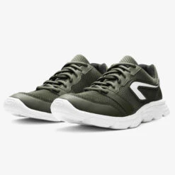 CHAUSSURES DE RUNNING FEMME KALENJI RUN 100 OLIVE -CourseKalenji chaussures jogging femme run 100 gris 4