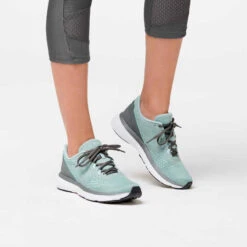 CHAUSSURES DE RUNNING FEMME KALENJI RUN SUPPORT KAKI -CourseKalenji chaussures jogging femme run support gris corail 7