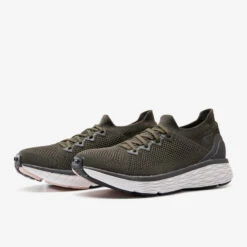 Kalenji CHAUSSURES RUNNING CONFORT KNIT KAKI -CourseKalenji chaussures running confort knit kaki 4