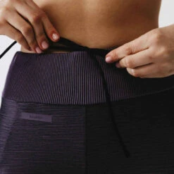 Kalenji Legging Long Running Respirant Femme - Dry+ Feel Violet -CourseKalenji collant running run dry feel noir femme 4