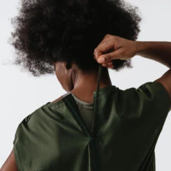 Kalenji Combishort Running Femme - Dry+ Kaki -CourseKalenji combishort running femme dry kaki 2