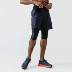 Kalenji Corsaire 3/4 Running Respirant Homme - Dry Noir -CourseKalenji corsaire de running homme respirant kalenji dry noir 3