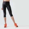 Kalenji Legging Court Running Femme - Dry Noir -CourseKalenji corsaire running run dry noir femme