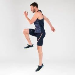 Kalenji CUISSARD HOMME BLEU ET ORANGE -CourseKalenji cuissard homme bleu et orange 4