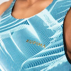 Kalenji DEBARDEUR D'ATHLETISME FEMME BLEU & MENTHE PASTEL -CourseKalenji debardeur dathletisme femme bleu and menthe pastel 2