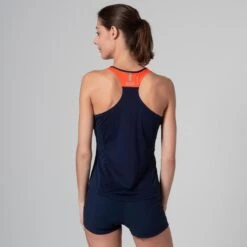 Kalenji DEBARDEUR D'ATHLETISME FEMME BLEU ET ORANGE 13 Kalenji DEBARDEUR D'ATHLETISME FEMME BLEU ET ORANGE -CourseKalenji debardeur dathletisme femme bleu et orange 3