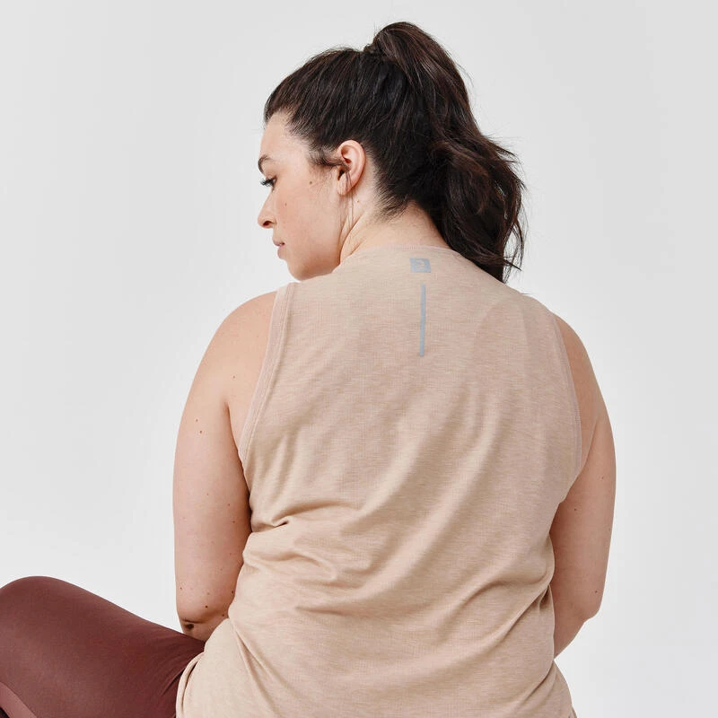 Kalenji Débardeur Respirant Running Femme - Soft Beige 5 Kalenji Débardeur Respirant Running Femme - Soft Beige – Image 3