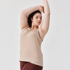 Kalenji Débardeur Respirant Running Femme - Soft Beige