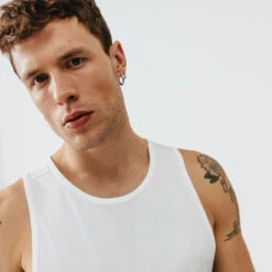 Kalenji Débardeur Running Respirant Homme - Dry Blanc -CourseKalenji debardeur running respirant homme dry blanc 4