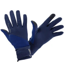 Kalenji Gants De Running Avec Moufle Amovible - Evolutiv' Bleu Marine