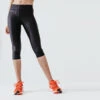 Kalenji Legging Court Running Femme - KIPRUN Run 100 Noir
