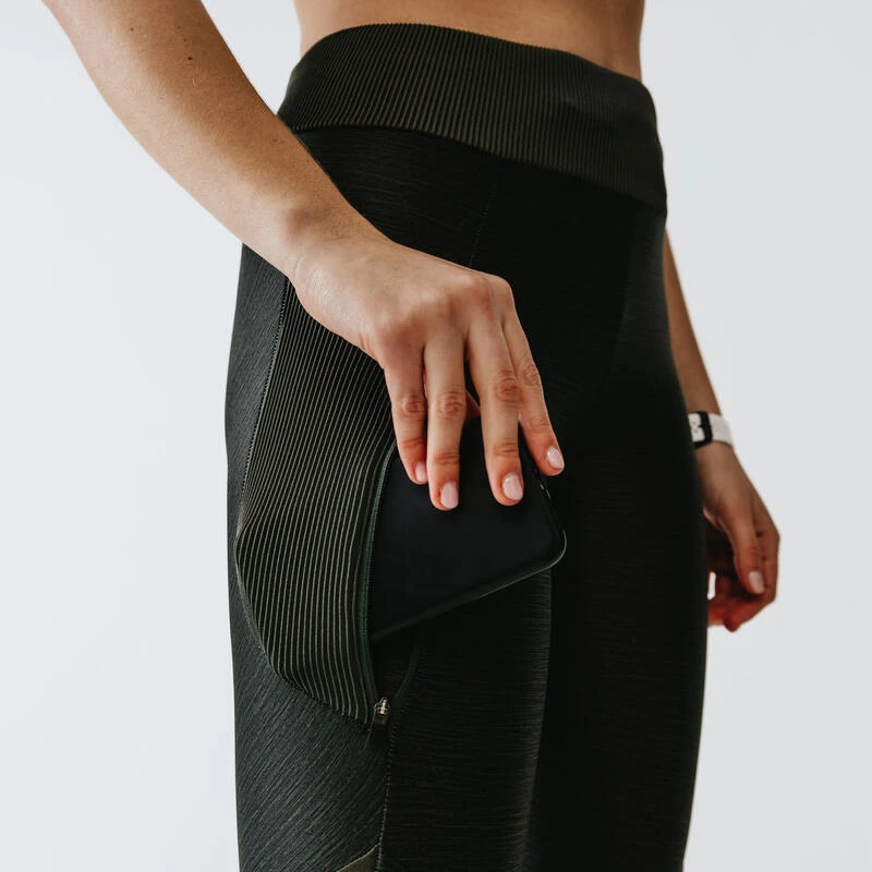 Kalenji Legging Court Running Respirant Femme - Dry+ Feel Kaki 8 Kalenji Legging Court Running Respirant Femme - Dry+ Feel Kaki – Image 6