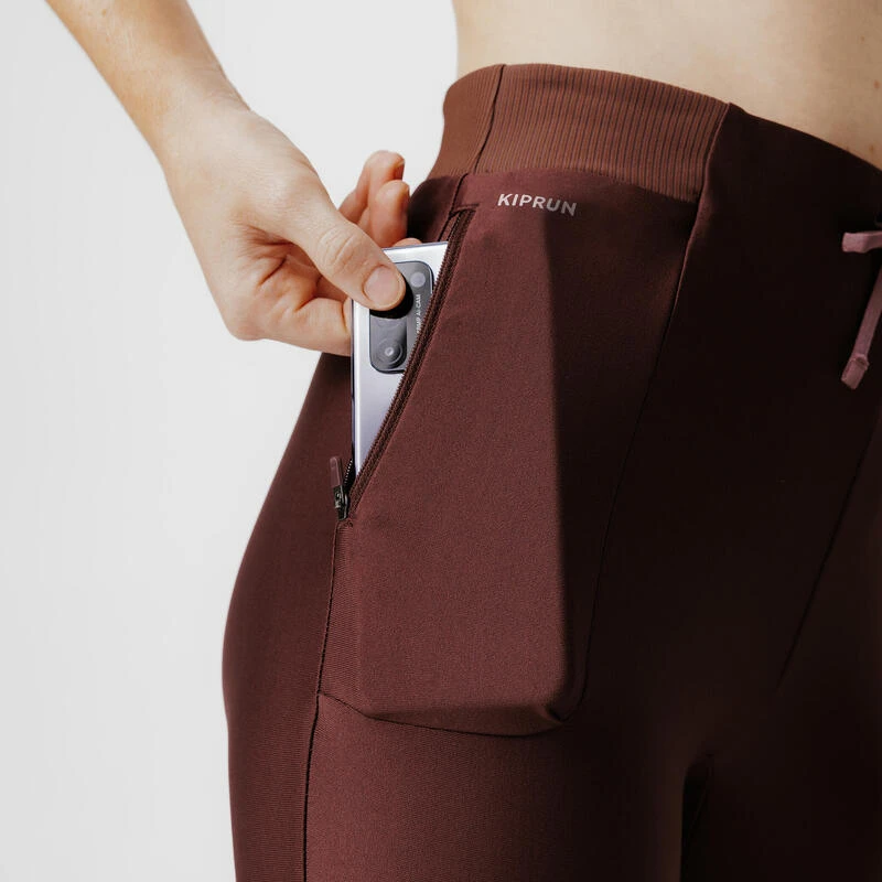 Kalenji Legging Court Running Respirant Femme - Run Dry 500 Marron 6 Kalenji Legging Court Running Respirant Femme - Run Dry 500 Marron – Image 4