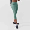 Kalenji Legging Court Running Femme - Support Vert -CourseKalenji legging running court femme support vert