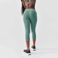 Kalenji Legging Court Running Femme - Support Vert -CourseKalenji legging running court femme support vert 2