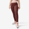 Kalenji Legging Running Gainant Femme (du XS Au 5XL - Grande Taille) - Marron -CourseKalenji legging running gainant femme du xs au 5xl grande taille marron