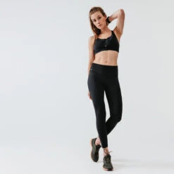 Kalenji Legging Running Gainant Femme (du XS Au 5XL - Grande Taille) - Noir -CourseKalenji legging running gainant femme du xs au 5xl grande taille noir 2