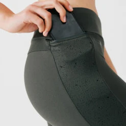 Kalenji Legging Running Long Chaud Femme - Warm+ Kaki -CourseKalenji legging running long chaud femme warm kaki 10