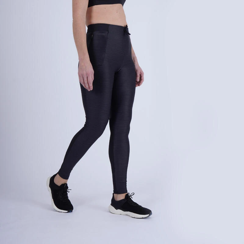 Kalenji Legging Running Respirant Femme - Run Dry 500 Noir Chiné 7 Kalenji Legging Running Respirant Femme - Run Dry 500 Noir Chiné – Image 5