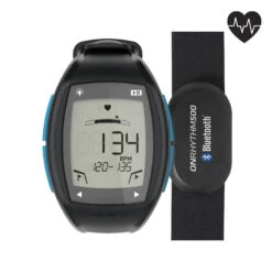 Kalenji Montre Running Cardio - HR300 Noire Bleue -CourseKalenji montre running cardio hr300 noire bleue 1