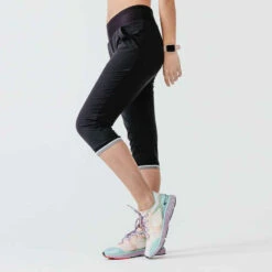Kalenji Pantacourt Running Femme - Dry Noir -CourseKalenji pantacourt jogging femme run dry noir 5