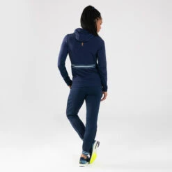 Kalenji PANTALON D'ATHLETISME ZIPPÉ FEMME BLEUE MARINE & CIEL -CourseKalenji pantalon dathletisme zippe femme bleue marine and ciel 14