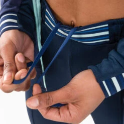 Kalenji PANTALON D'ATHLETISME ZIPPÉ FEMME BLEUE MARINE & CIEL -CourseKalenji pantalon dathletisme zippe femme bleue marine and ciel 2